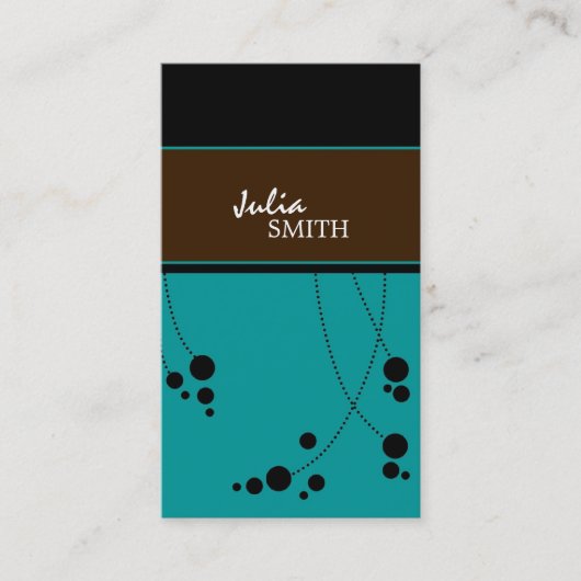 Flippige Punkt-Visitenkarten Visitenkarte (Vorderseite)