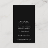 Flippige Punkt-Visitenkarten Visitenkarte (Rückseite)