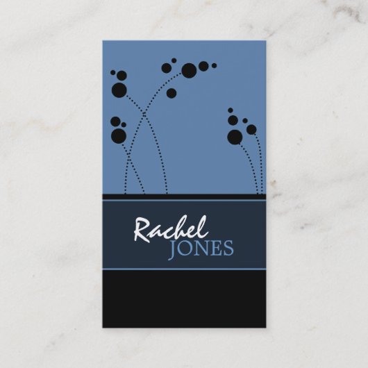 Flippige Punkt-Visitenkarten Visitenkarte (Vorderseite)