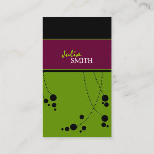 Flippige Punkt-Visitenkarten Visitenkarte