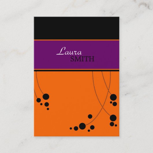 Flippige Punkt-Visitenkarten Visitenkarte (Vorderseite)