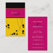 Flippige Punkt-Visitenkarten Visitenkarte (Vorne/Hinten)