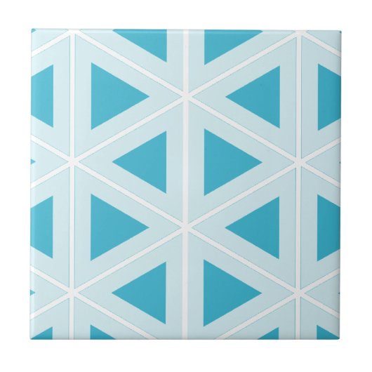 flippige Retro Dreiecke Fliese (Vorderseite)