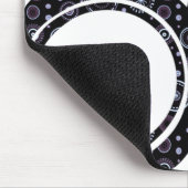Flippige Retro Kreise Mousepad (Ecke)