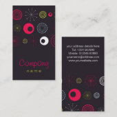 Flippige Retro Visitenkarte (Vorne/Hinten)