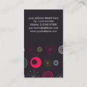 Flippige Retro Visitenkarte (Rückseite)