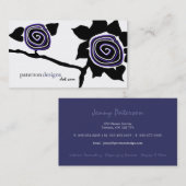 Flippige Sonnenblume-Visitenkarten Visitenkarte (Vorne/Hinten)