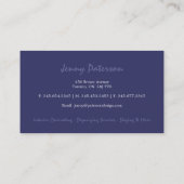 Flippige Sonnenblume-Visitenkarten Visitenkarte (Rückseite)