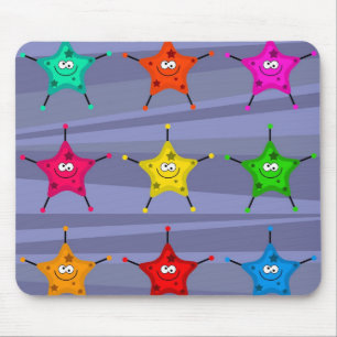 Flippige Sterne Mousepad