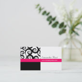 Flippige Strudel-Visitenkarten Visitenkarte (Stehend Vorderseite)