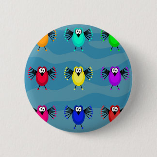 Flippige Vögel Button