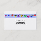 Flippige Vogel-Fahne, Ihr Name hier Visitenkarte (Rückseite)