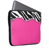 Flippige Zebra-Laptop-Hülse Laptopschutzhülle (Vorne Rechts)