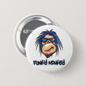 Flippiger Affe Button (Vorne & Hinten)