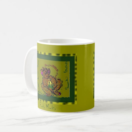 Flippiger Affe Kaffeetasse (Vorderseite Links)