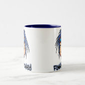 Flippiger Affe Zweifarbige Tasse (Mittel)