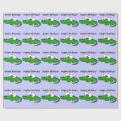 Flippiger Alligator Geschenkpapier (Flach)
