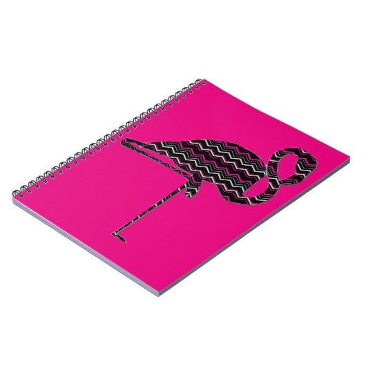 Flippiger Flamingo Notizblock (Linke Seite)