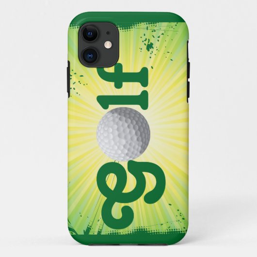 Flippiger Gelbgrün-Golfball iPhone 5 Fall Case-Mate iPhone Hülle (Rückseite)