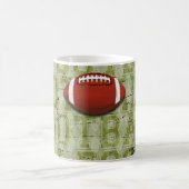 Flippiger grüner Schmutz-Fußball Kaffeetasse (Mittel)