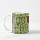 Flippiger grüner Schmutz-Fußball Kaffeetasse (Links)