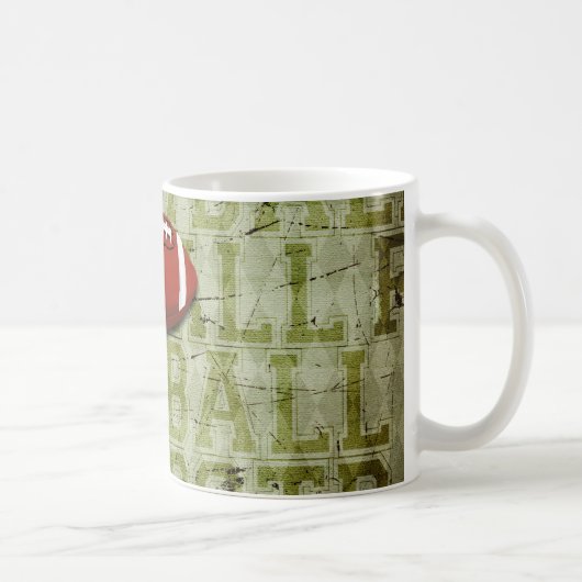 Flippiger grüner Schmutz-Fußball Kaffeetasse (Rechts)