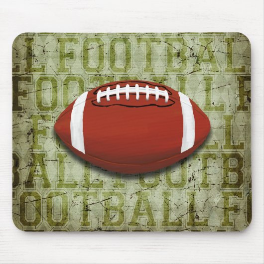 Flippiger grüner Schmutz-Fußball Mousepad (Vorne)