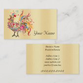 Flippiger Hahn Visitenkarte (Vorne/Hinten)