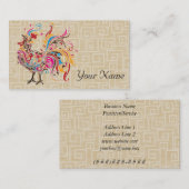 Flippiger Hahn Visitenkarte (Vorne/Hinten)