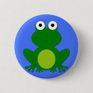 Flippiger kleiner Froschteich Button