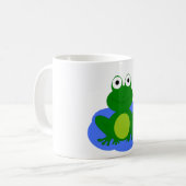 Flippiger kleiner Froschteich Kaffeetasse (Vorderseite Links)
