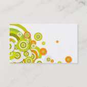 Flippiger Kreis-Visitenkarteentwurf Visitenkarte (Rückseite)