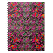 Flippiger LeuchtstoffZebra Notizblock (Vorderseite)