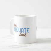 Flippiger MBA-Absolvent 2016 (Blau) Kaffeetasse (Vorderseite Links)