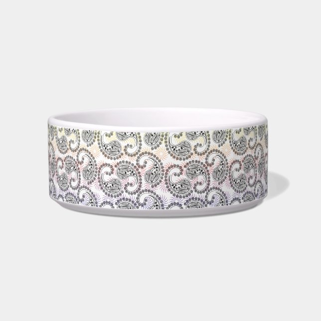 Flippiger Pinwheel-Paisley-Entwurf Napf (Links)