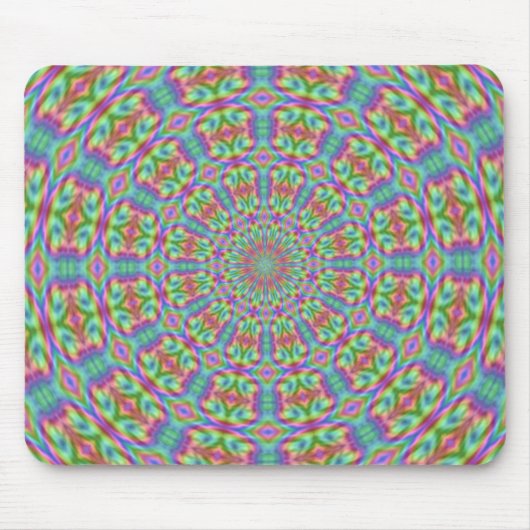 Flippiger psychedelischer Hippie Mousepad (Vorne)