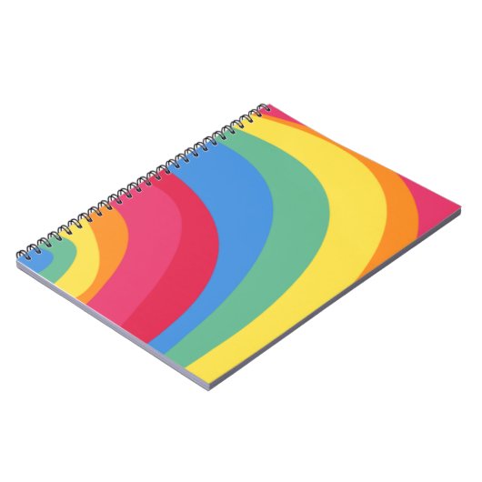 Flippiger Regenbogen Notizblock (Linke Seite)