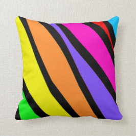Flippiger RegenbogenZebra Stripes Kissen