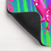 Flippiger Retro Friedensfrosch Mousepad (Ecke)