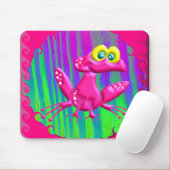 Flippiger Retro Friedensfrosch Mousepad (Mit Mouse)