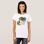 Flippiger Retro Trompeter T-Shirt (Vorne ganz)
