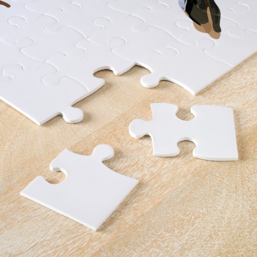 Flippiger Robin mit Monocle und Hut Puzzle (Seite)