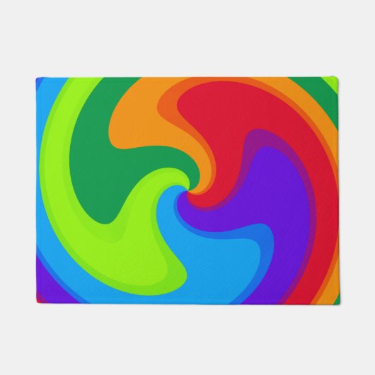 Flippiger Spaß-bunte Fußmatte (Vorderseite)