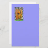Flippiger Welpe Briefpapier (Vorne/Hinten)