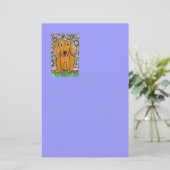 Flippiger Welpe Briefpapier (Stehend Vorderseite)