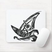 Flippiger Windsurfer Mousepad (Mit Mouse)