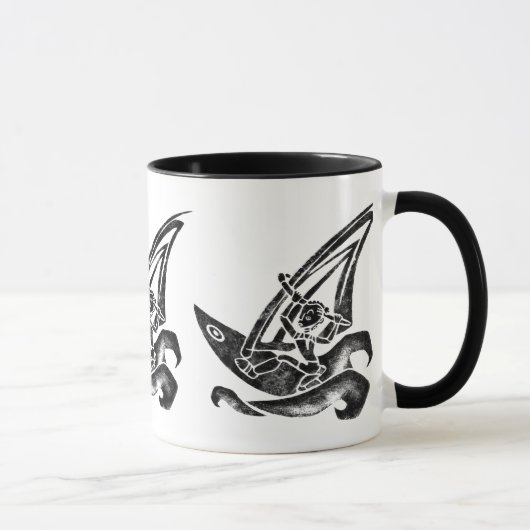 Flippiger Windsurfer Tasse (Rechts)