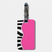 Flippiger Zebra-Gepäckanhänger Gepäckanhänger (Rückseite vertikal)