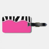 Flippiger Zebra-Gepäckanhänger Gepäckanhänger (Rückseite horizontal)
