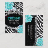 Flippiger Zebra Stripes Visitenkarten Visitenkarte (Vorne/Hinten)